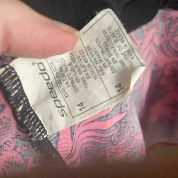 Women’s 14 Speedo Tankini Swim Top Suit Wear EUC - Picture 3 of 3